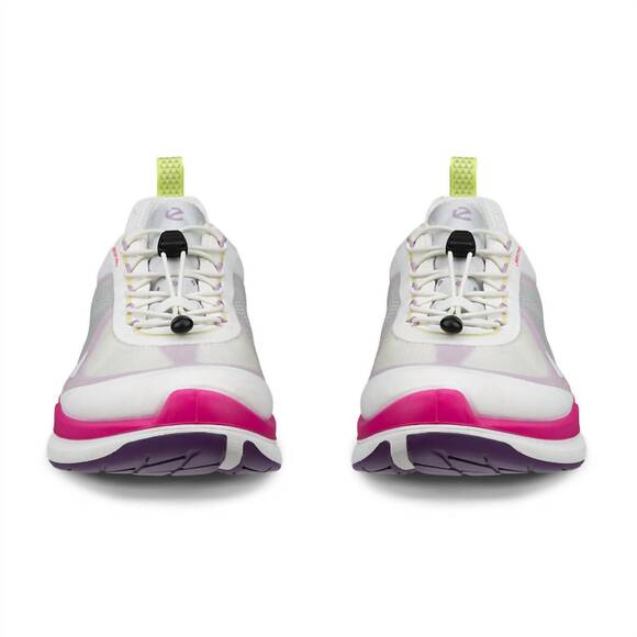 NEW ECCO women's biom 2.2 sneaker in white/lavender mist/beetroot